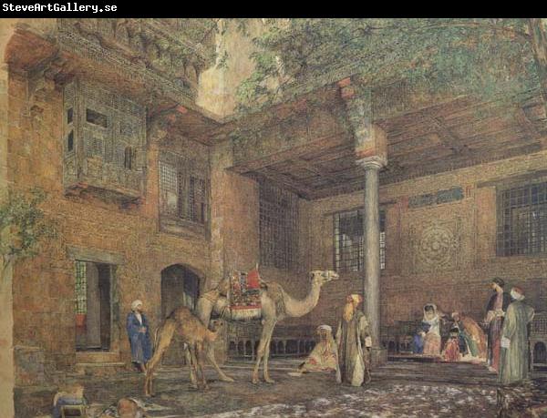 John Frederichk Lewis RA Courtyard of the Painter's House (mk46)